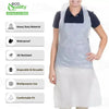 EcoQuality Disposable/Reusable White Plastic Aprons 28