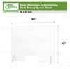 Countertop Desk Sneeze Guards Personal Protection Guard Shield with Window - Protective Plastic Acrylic Plexiglass Screen Divider Barrier Shield, Cashier, Checkout, Reception and Desk