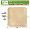 Square palm leaf plates eco friendly disposable dinnerware