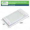 Green Guest Check Pads 2 Part Carbonless - 50 Pages per Server Pad - Notepad for Waiter, Waitress and Restaurants Server Book (4.2 x 7.2 inches)