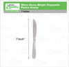 Disposable Plastic Heavy Weight Knives Unwrapped