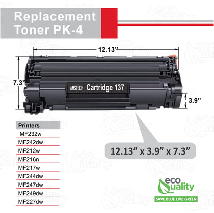 Replacement Canon 137 Toner Cartridge High Yield Black Compatible