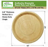 Eco friendly disposable round palm leaf plate made from natural palm leaves