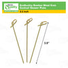 Bamboo Wood Knot Cocktail Skewer Picks - 3.5 Inches Great for Appetizers, Parties, Samplers, Hors' D'oeuvre, Snacks, Cheese, Biodegradable