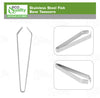 Stainless Steel Fish Bone Tweezers - Fishbone Picker, Clean Tongs, Durable, Dishwasher Safe - Great for Filleting Fish and Seafood