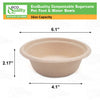 EcoQuality Compostable Dog Pet Bowls Durable Biodegradable 16oz