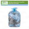 Plastic Strong Blue Recycling Trash Bags Wastebasket Receptacle Can Liner Large Heavy Duty Garbage Bags (46 Gallon)