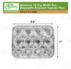 Aluminum 12-Cup Muffin Pan - Disposable Aluminum Mini Cupcake Pans - Reusable, Recyclable - Muffin Tin Great for Baking Cupcakes, Muffins, Small Pies