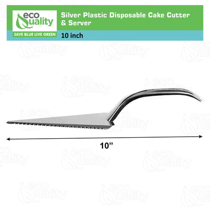 Silver Disposable Plastic Cake Servers Cake Lifter 10