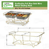 Wire Chafing Rack - Black and Gold Buffet & Catering Stand
