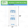 Clear Poly Ice Bags 10LB - Durable and Heavy Duty Ice Bags Commercial Grade