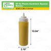 24 Oz Clear Plastic Condiment Squeeze Bottles, Squirt Bottle for Sauces, Dressing - BPA Free, Dishwasher Safe