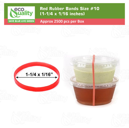#10 Red Rubber Bands 3700pc Per Box (1-1/4