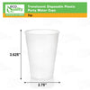 Translucent Plastic Cups - Disposable Cold Drink, Soda Cups, Party Cups, Drinking Cups for Home, Office, Events, Weddings, Parties (3oz, 7oz, 9oz)