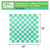 Green checkerboard food basket liner sheets grease resistant 12x12