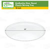 Ridged Clear Round Tray | Elegant Serving Tray for Parties and Events