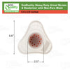 Heavy Duty Urinal Screen and Deodorizer with Non-para Block - Universal Fit - Urinal Scent Cakes with Cherry Fragrance - Great for Hotels, Restaurants, Schools, Offices and Janitorial Supplies