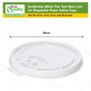 SOLO LB3081 8oz White Flat Tear Tab Lids for Hot Cups, For Deli Hot Coffee Cups, Tea Cups, Paper Cups, Lift Back and Lock Tab Cup Lids