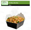 #4 Black Paper Take Out Food Containers with Closeable Lid