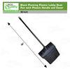 Pivoting Plastic Lobby Dust Pan with Plastic Handle with Cover 38