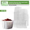 Disposable White Paper Souffle Cup with Rolled Rim