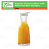 34oz Square Clear Plastic Pitcher with White Lid