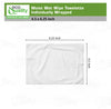 Moist Wet Wipe Towelette Individually Wrapped 4.5 x 6.25 inch, Lemon Scent, Single Use, Alcohol Free