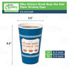 New York Greek Style Insulated Paper Hot Cold Cups