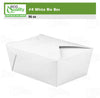 #4 White Paper Take Out Food Containers with Closeable Lid