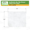 Burger Patty Liner Paper 5.5 x 5.5 Inches - Square Patty Papers, Baking Parchment Hamburger Patty Papers, Cookies and more!