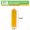 24 Oz Yellow Plastic Condiment Squeeze Bottles Squirt Bottle for Sauces, Dressing, Arts and Crafts, Ketchup, Mustard, Oil, BBQ - Reusable