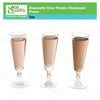 Elegant 5oz Champagne Flute Stemware - Disposable Glassware for Special Occasions
