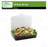 #2 Black Paper Take Out Food Containers with Closeable Lid