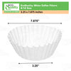White Coffee Filters 8 / 12 Cup Size - Great for most Coffee Machines, Coffee Brewer Filters
