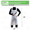 EcoQuality Disposable/Reusable White Plastic Aprons 28