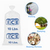 Clear Poly Ice Bags 10LB - Durable and Heavy Duty Ice Bags Commercial Grade