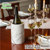 Marble Wine Bottle Cooler Wine Chiller Bucket  Perfect for Wine & Champagne Holds a 750 ML Bottle