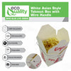 White Style Asian Food Paper Take Out Boxes 16oz or 32oz