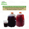 Empty Foggy Plastic Juice Bottles with Tamper Evident Caps (8oz, 12oz, 16oz, 32oz, 64oz, 128oz)
