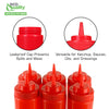 Squeeze Bottle Wide-Mouth Red 24oz – Durable