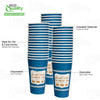 New York Greek Style Insulated Paper Hot Cold Cups