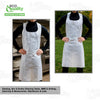EcoQuality Disposable/Reusable White Plastic Aprons 28