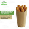 EcoQuality 16oz Closeable Paper French Fry Container with Ventilation Holes