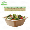 Eco Friendly Disposable Square Bowls Compostable Container