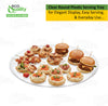 Ridged Clear Round Tray | Elegant Serving Tray for Parties and Events