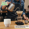 White Coffee Filters 8 / 12 Cup Size - Great for most Coffee Machines, Coffee Brewer Filters