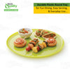 Ridged Assorted Jewel Round Tray | Elegant Serving Tray for Parties and Events