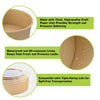 EcoQuality Kraft Paper Bowl with Clear Lid Disposable 16oz 150mm