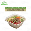 Eco Friendly Disposable Square Bowls Compostable Container with Dome Lids