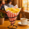 Red checkerboard food basket liner sheets grease resistant 12x12